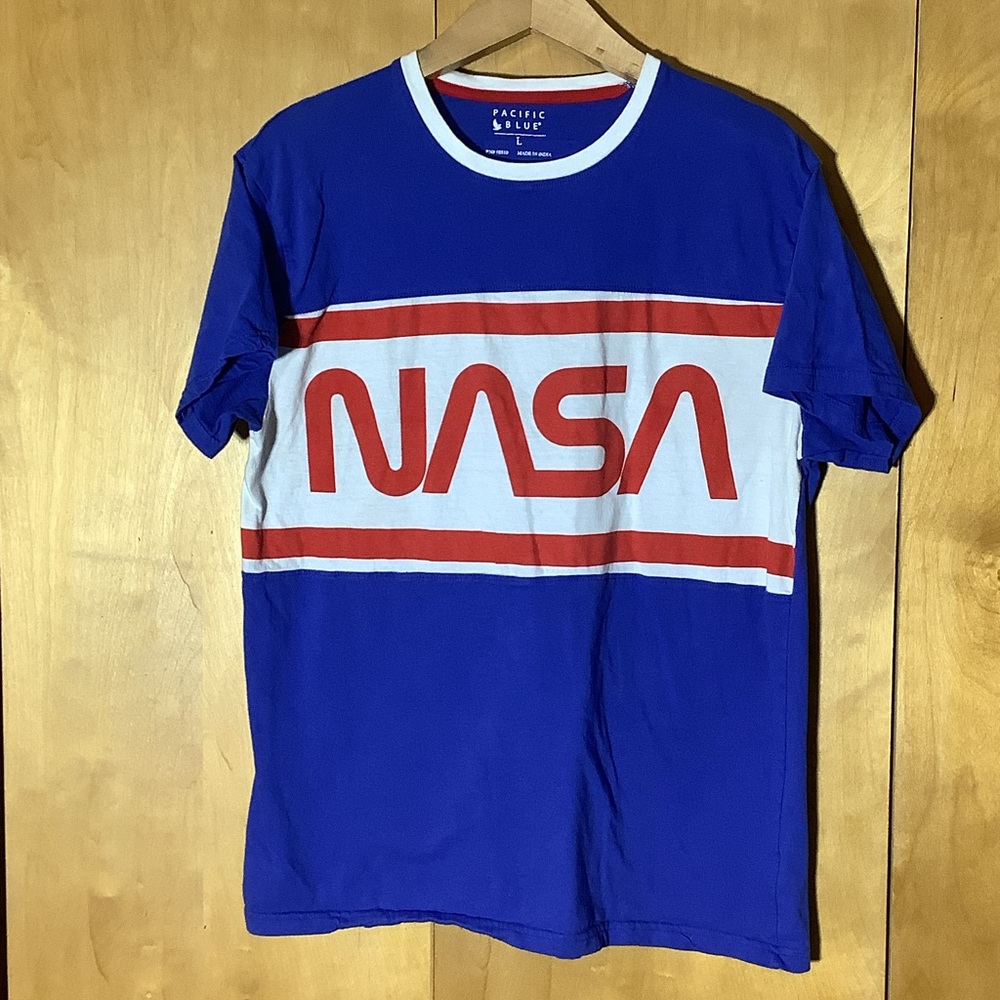 Pacific Blue NASA shirt, size large